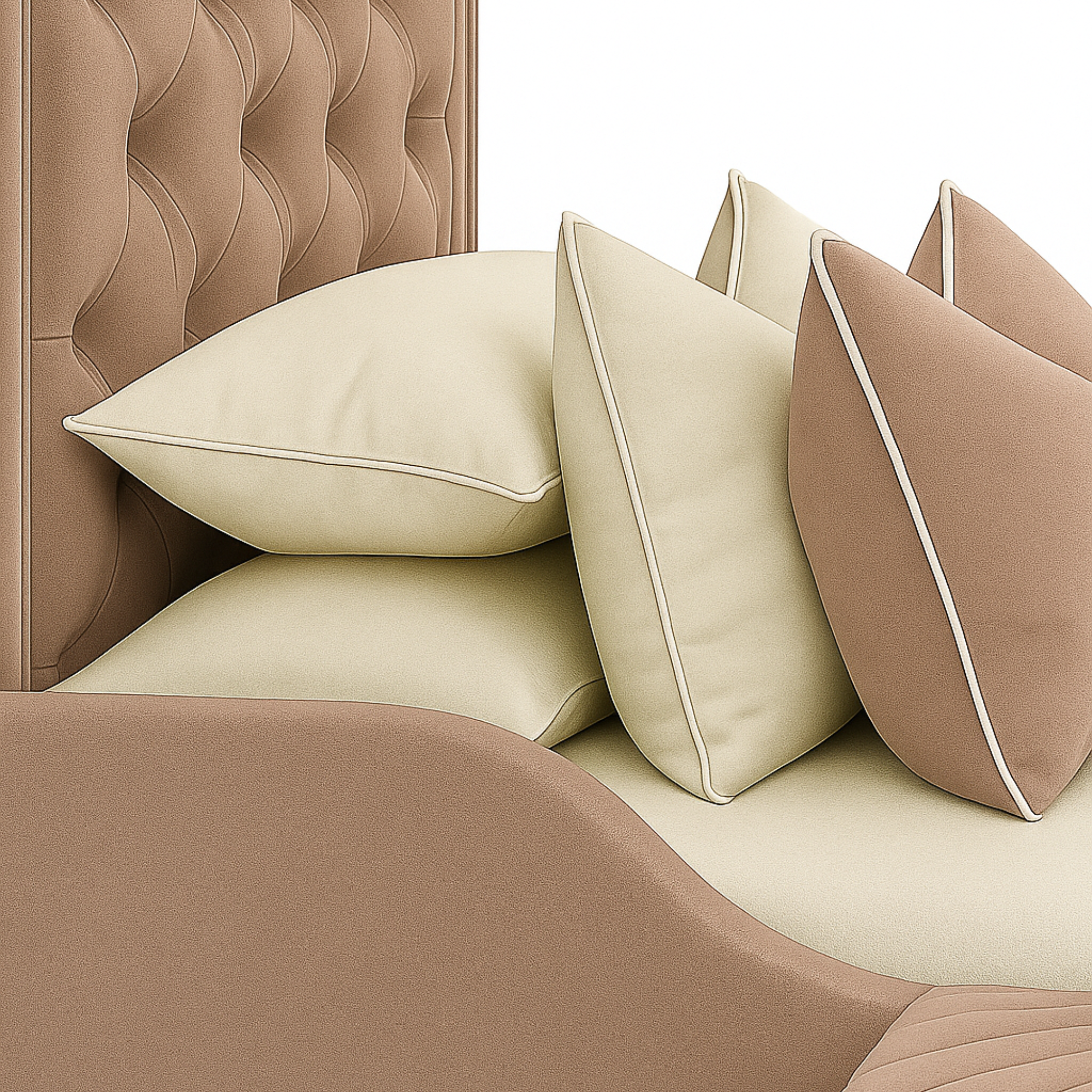 Modern Velvet Kids Single Bed