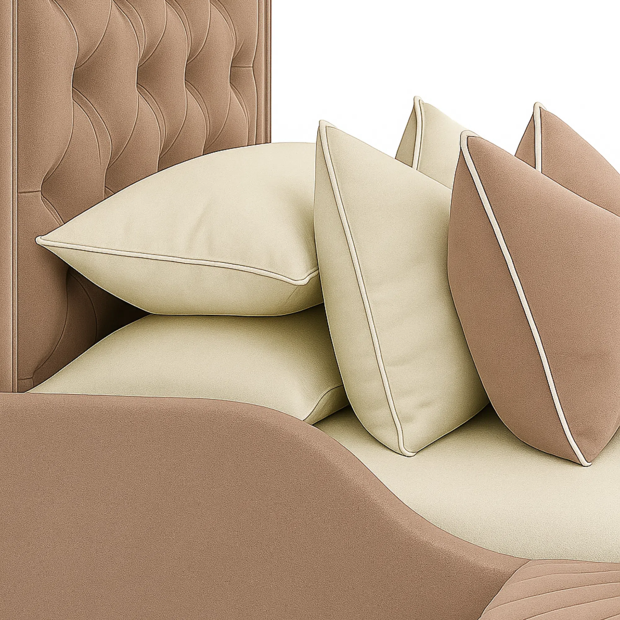 Modern Velvet Kids Single Bed