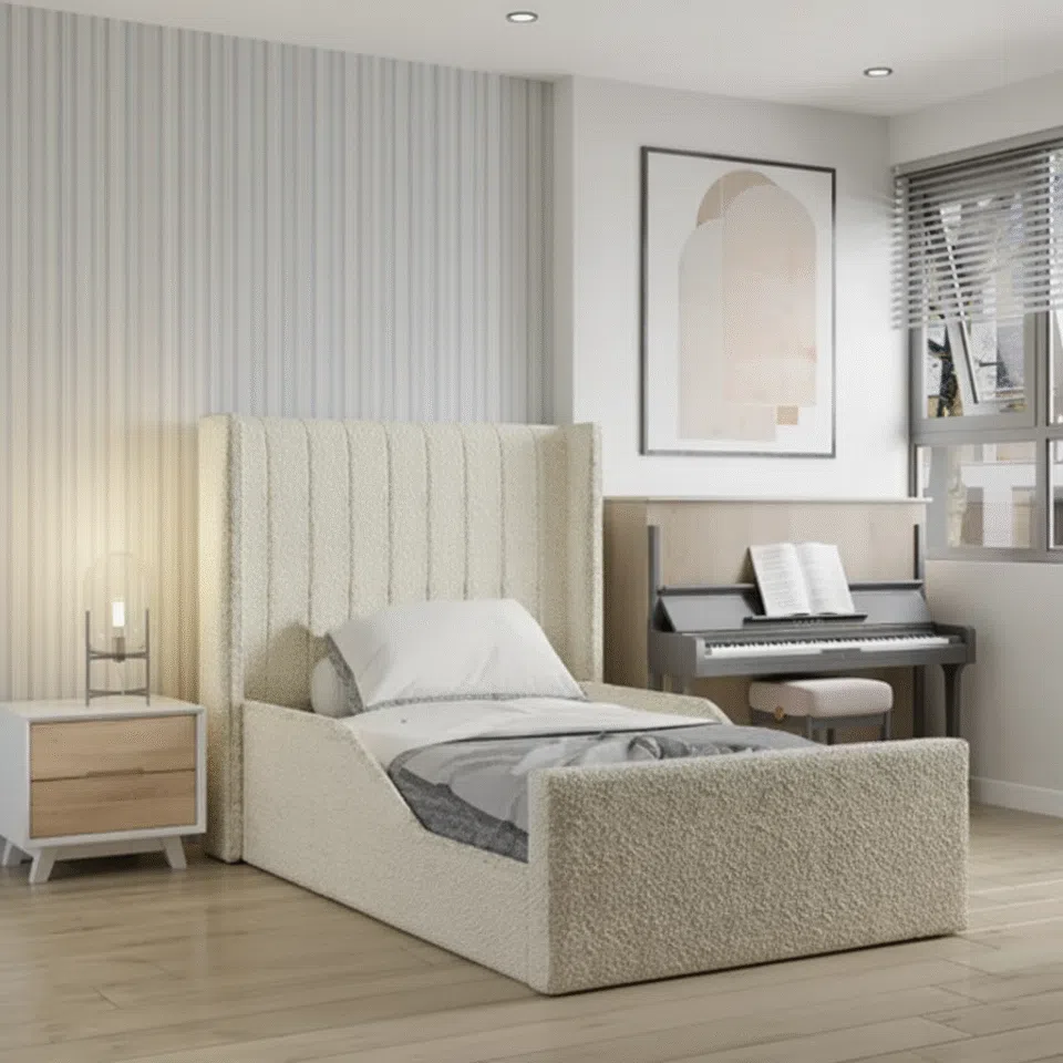 Bouclé Meadow Kids Bed
