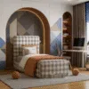 Checkered kids Bed