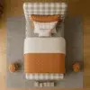 Checkered kids Bed