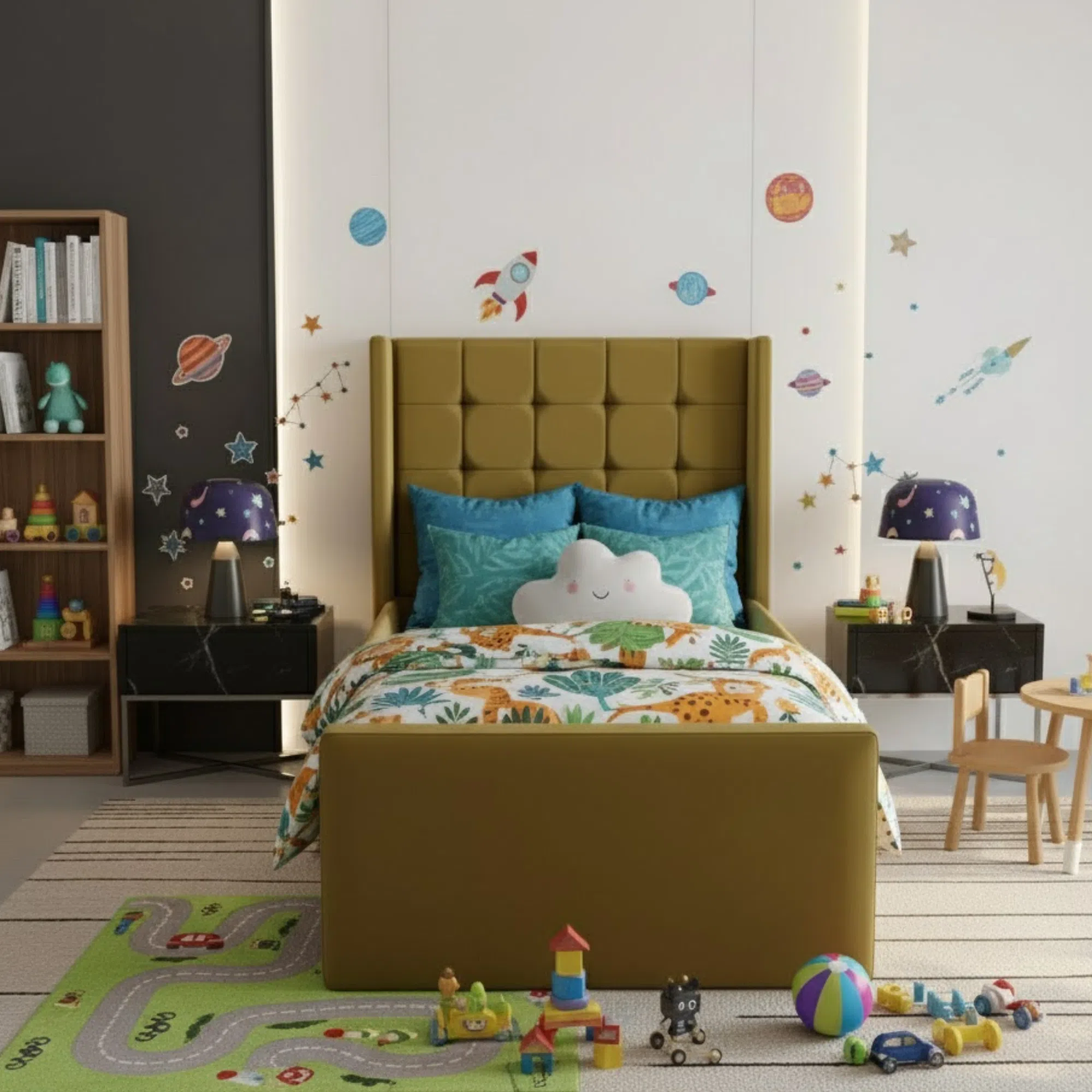 Calm Square Kids Bed