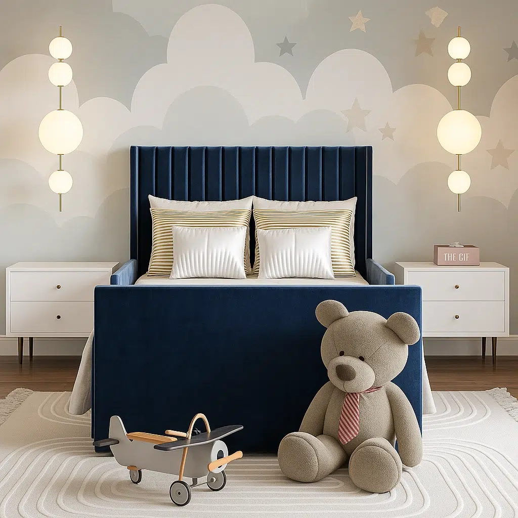 Cuddle Stripe Kids Bed