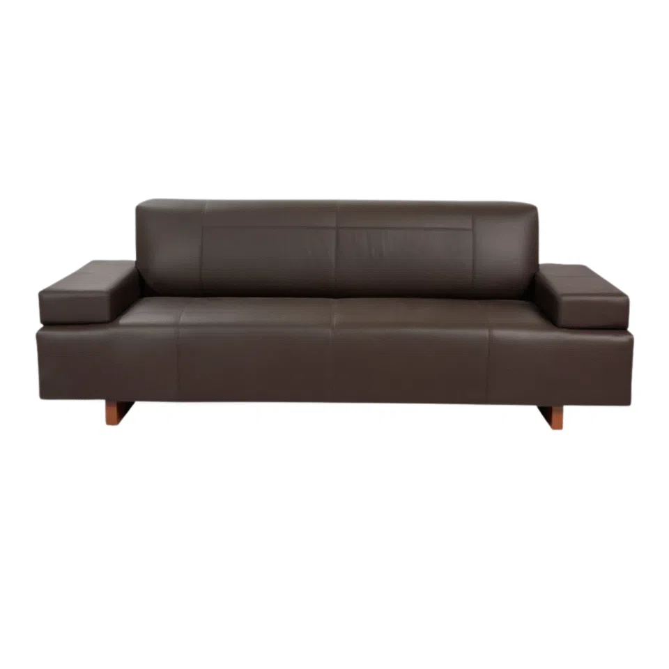 Uffis Wood Three Seater Sofa