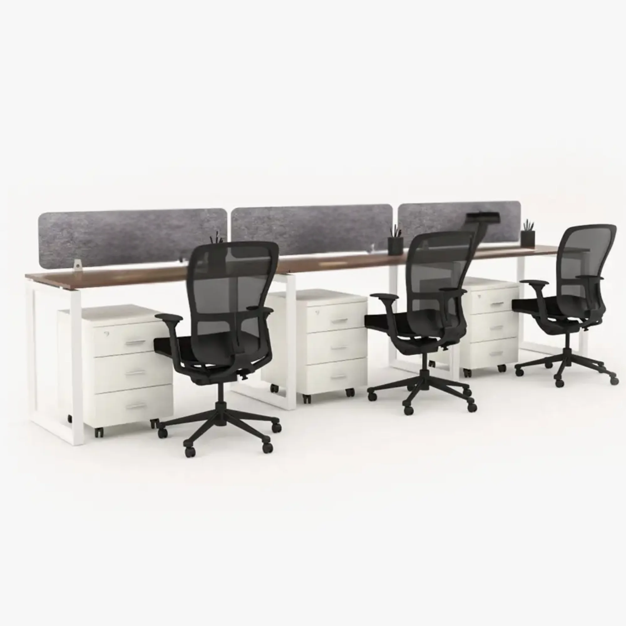 Urbanz In-Line Workstation Cluster of 3
