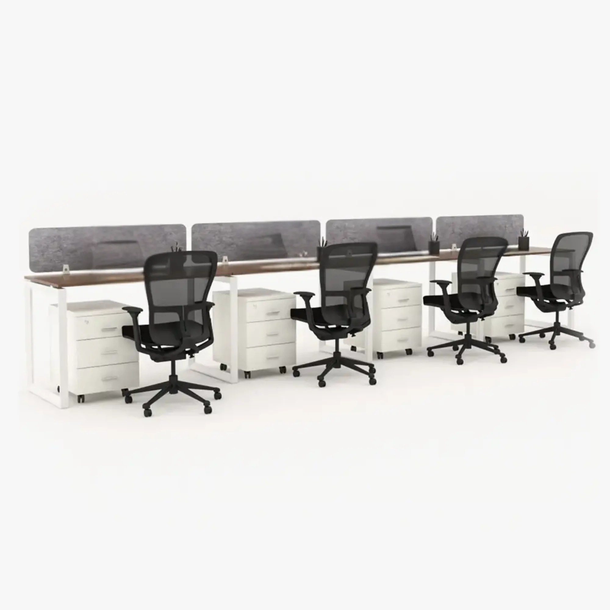 Urbanz In-Line Workstation Cluster of 4