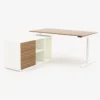 Aztrolift Height Adjustable Desk with Side Cabinet