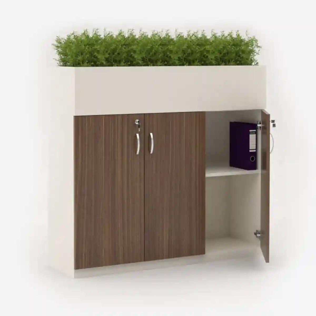 Botany Workstation Side Cabinet with Planter