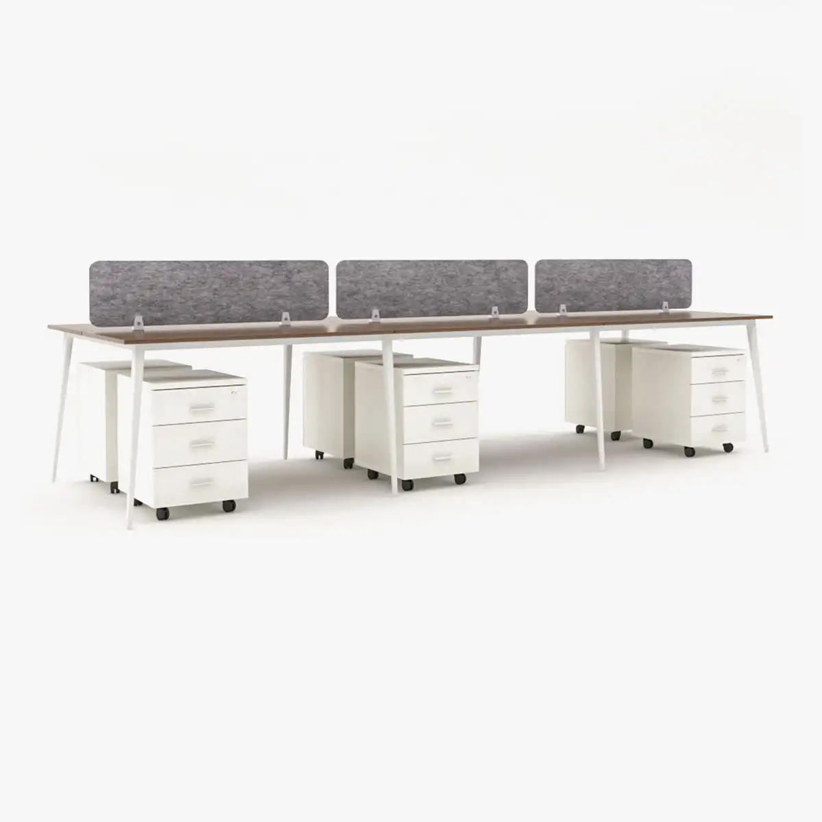 Flexki Face to Face Workstation Cluster of 6