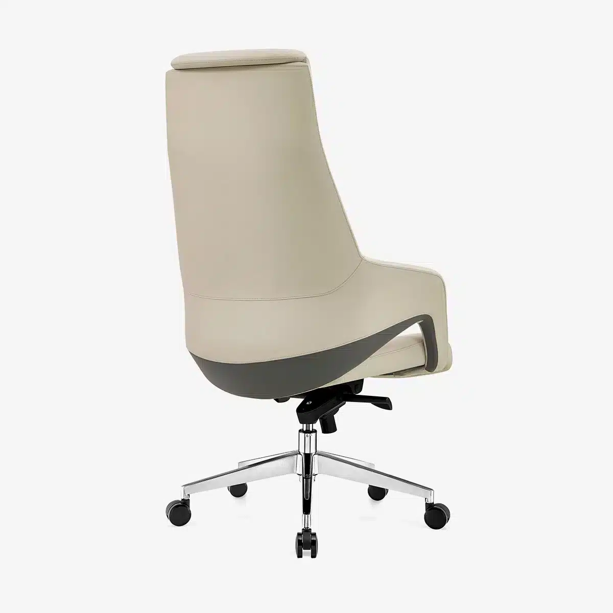 Hymon High Back Leather Chair