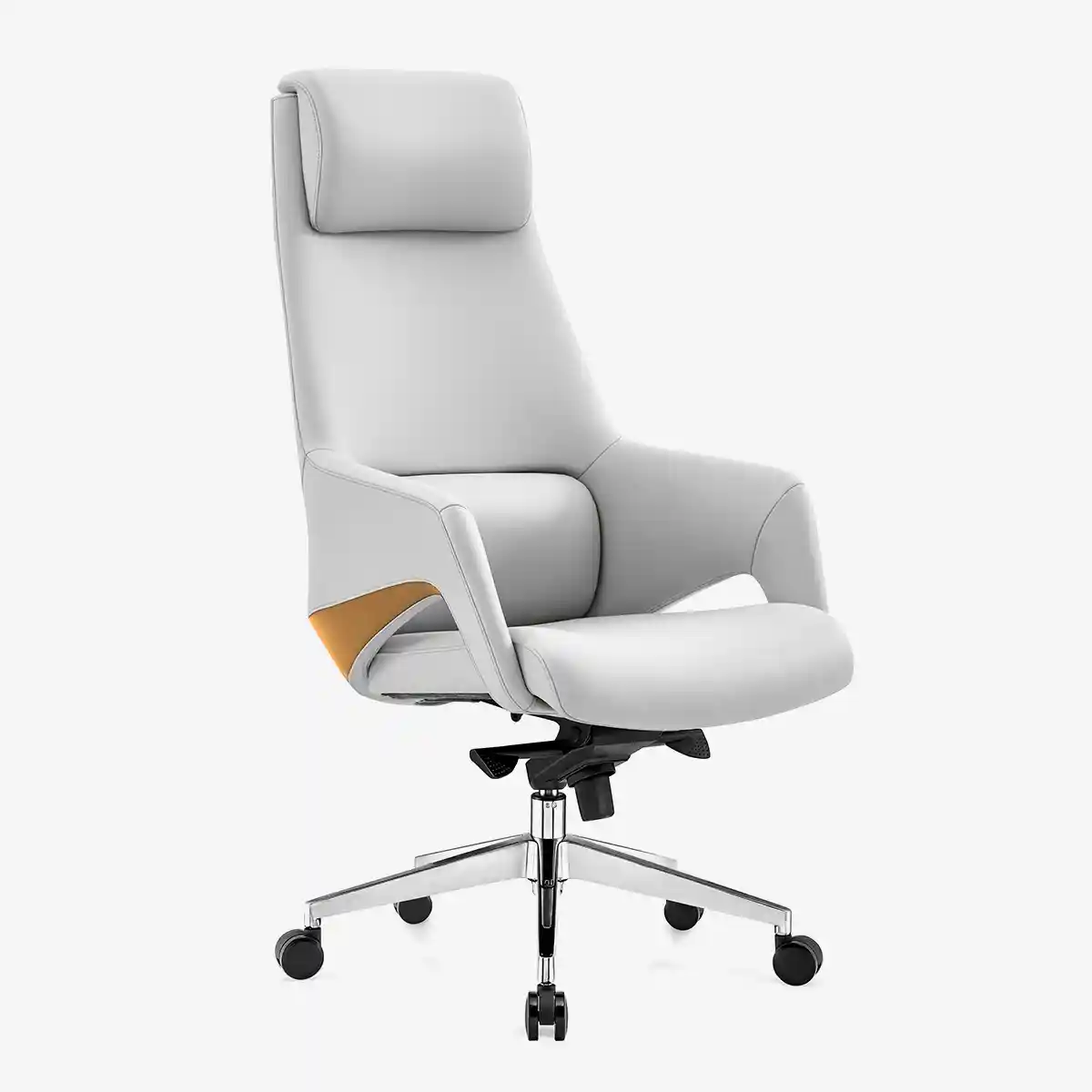 Hymon High Back Leather Chair