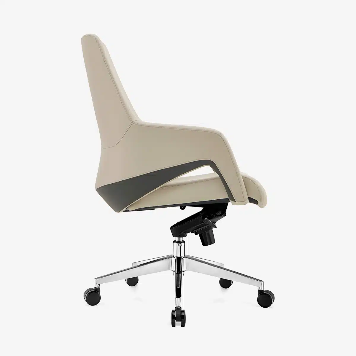 Hymon Medium Back Leather Chair