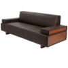 Uffis Wood Two Seater Sofa