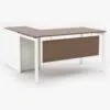 Novaz L-Shape Executive Desk with Built-In Storage