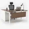 Novaz L-Shape Executive Desk with Built-In Storage