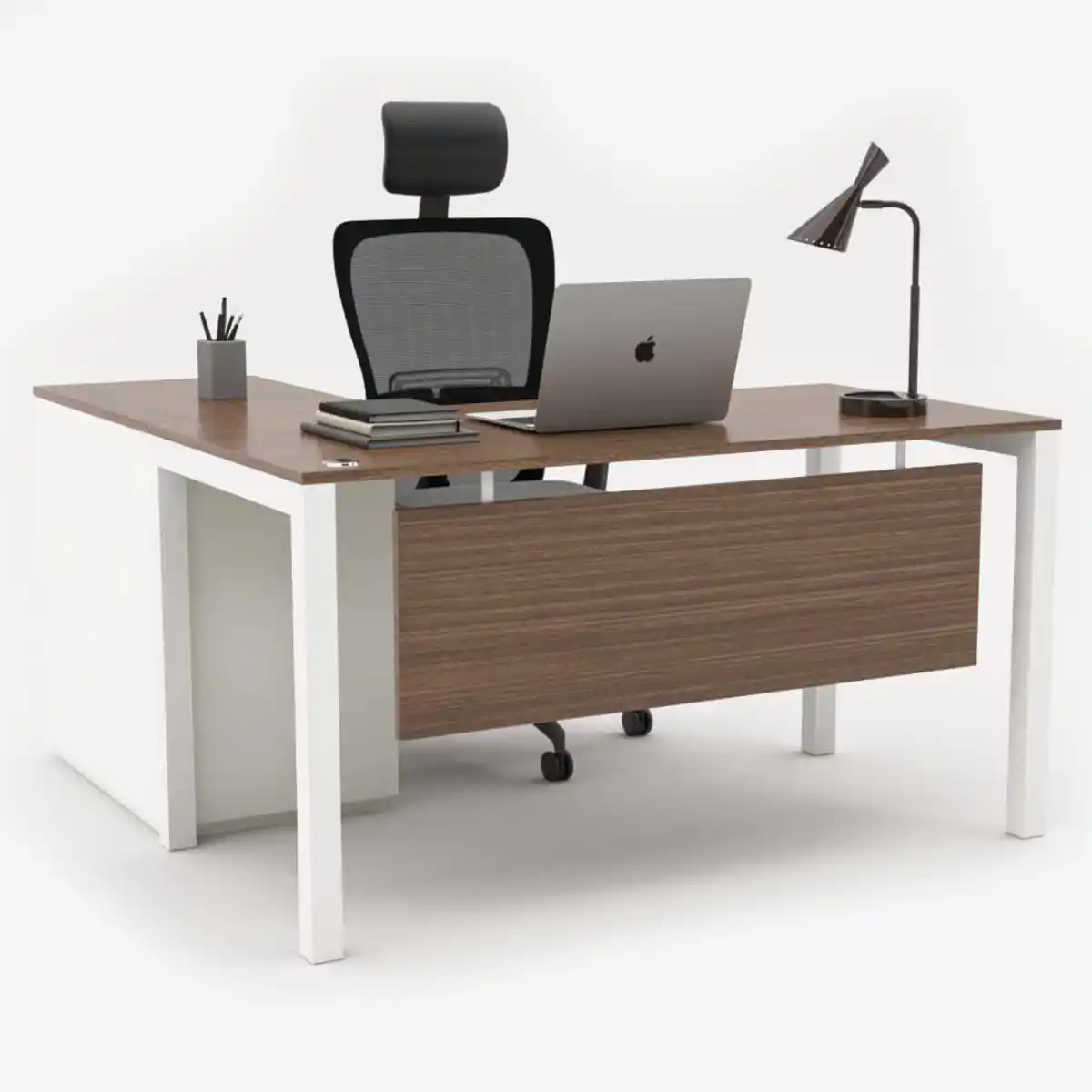 Swifta Series L-Shape Desk with Built-In Storage