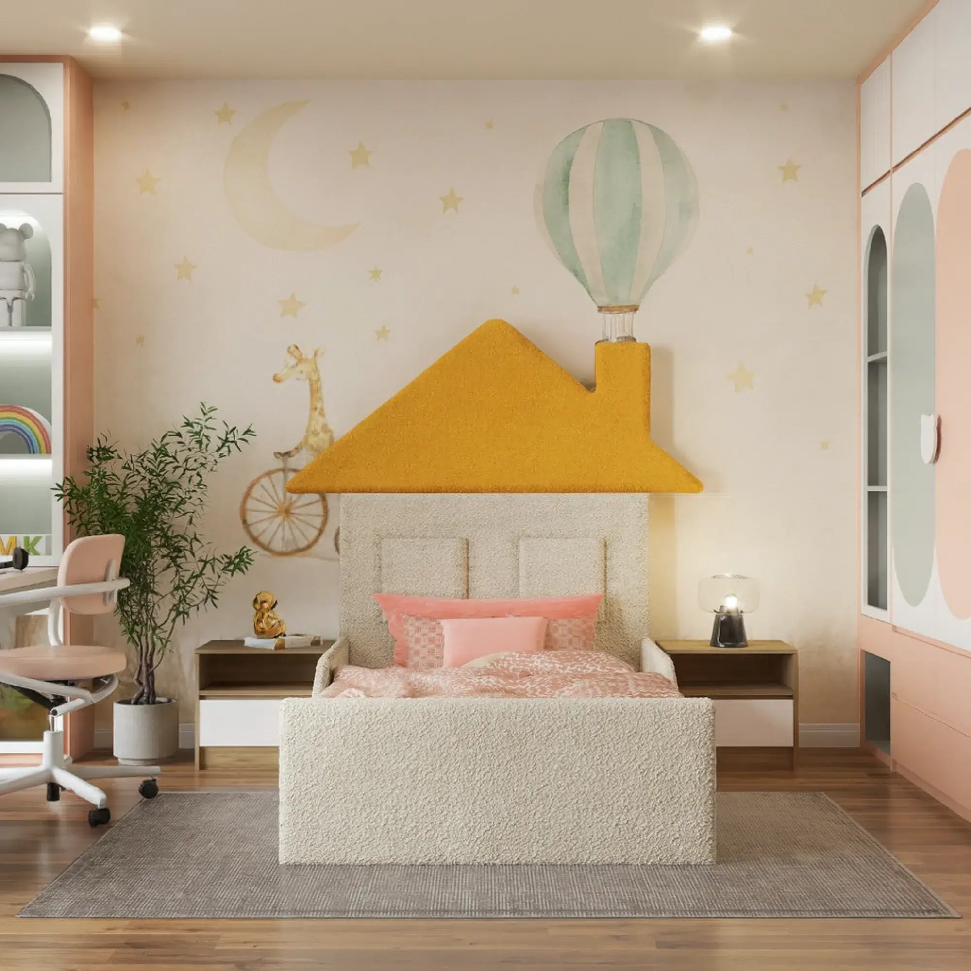Cozy House Kids Bed