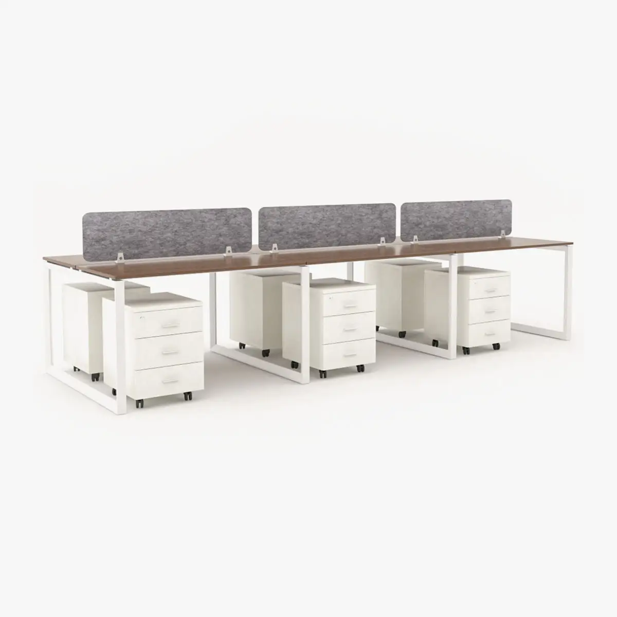 Urbanz Face to Face Workstation Cluster of 6