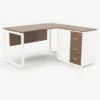 Urbanz Series L-Shape Office Desk with Built-In Storage
