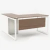 Urbanz Series L-Shape Office Desk with Built-In Storage