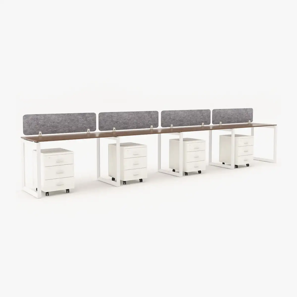 Urbanz In-Line Workstation Cluster of 4