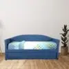 VELORA Faux Leather Daybed with Trundle
