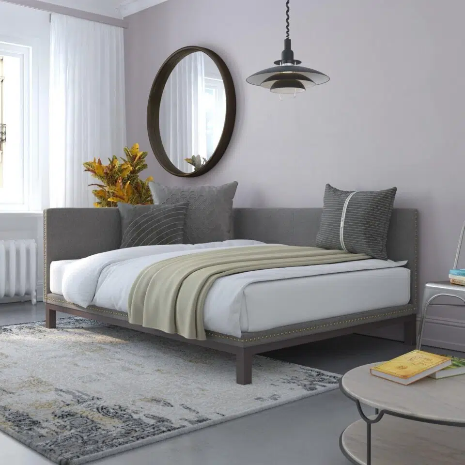 FLOREN Full-size Upholstered Daybed…