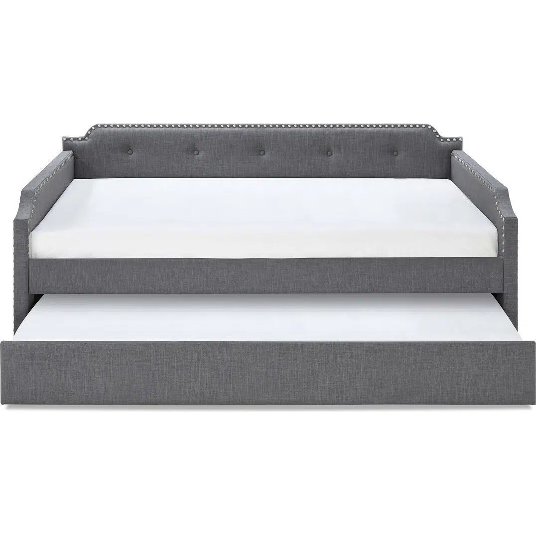 TAVIRA Upholstered Daybed with Trundle