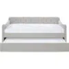 DOVINA Dove Grey Daybed with Trundle