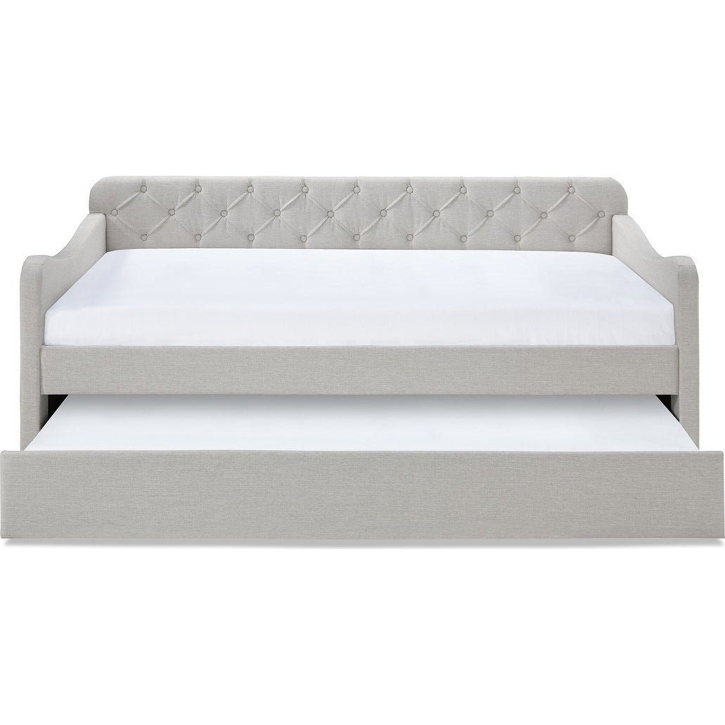 DOVINA Dove Grey Daybed with Trundle