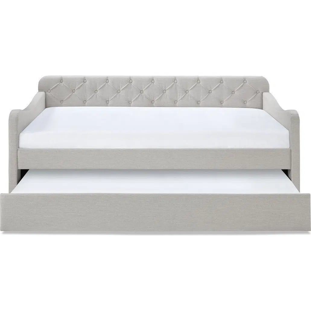 DOVINA Dove Grey Daybed with Trundle