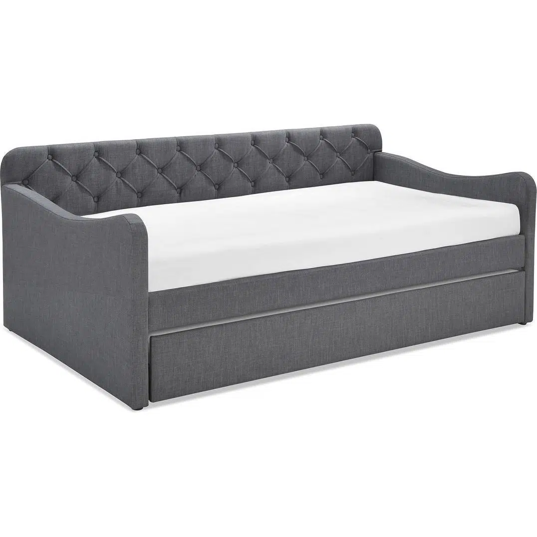 DOVINA Dove Grey Daybed with Trundle