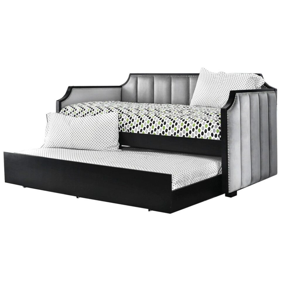 ZENDRA Fabric Upholstered Wooden Daybed…