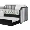ZENDRA Fabric Upholstered Wooden Daybed