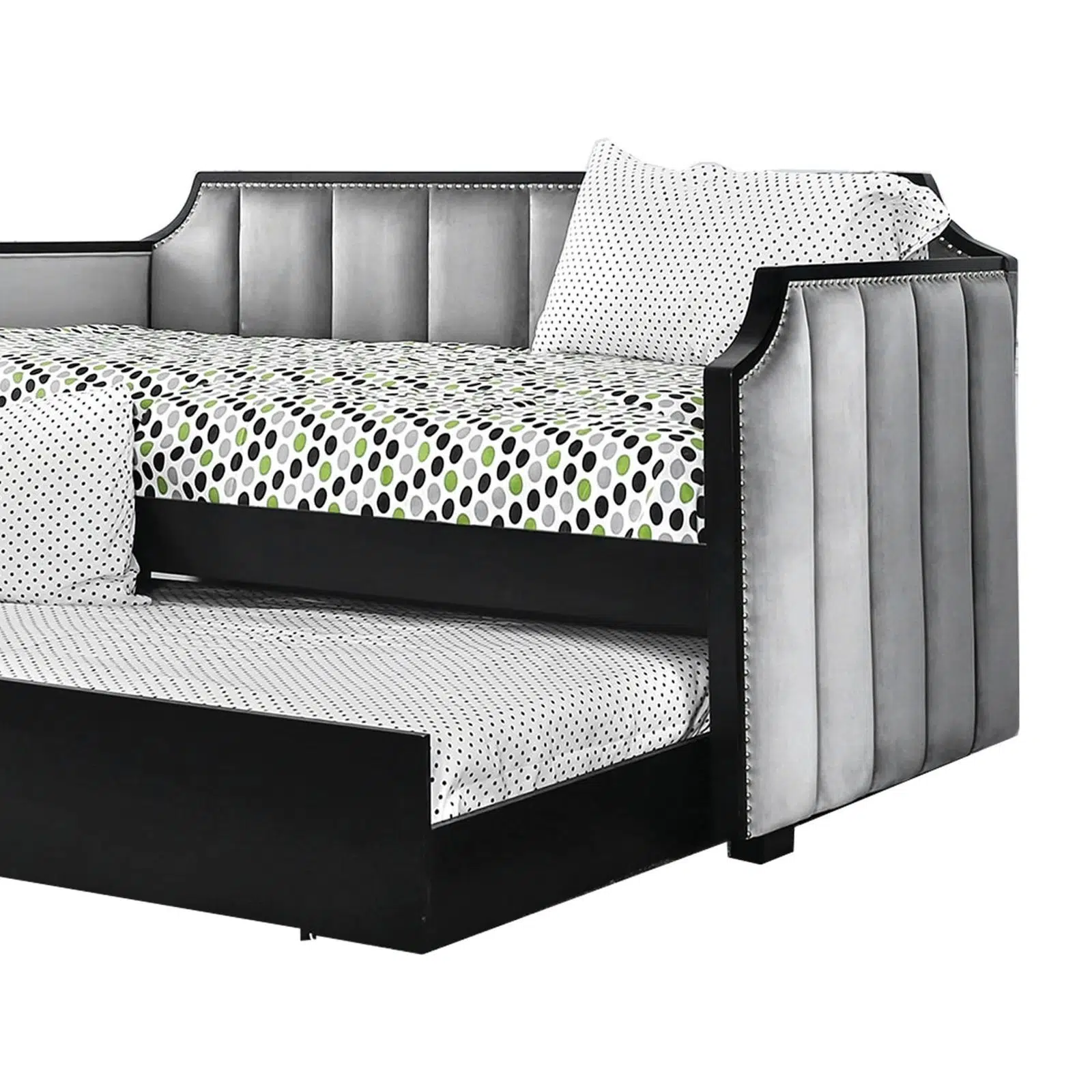 ZENDRA Fabric Upholstered Wooden Daybed