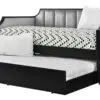 ZENDRA Fabric Upholstered Wooden Daybed