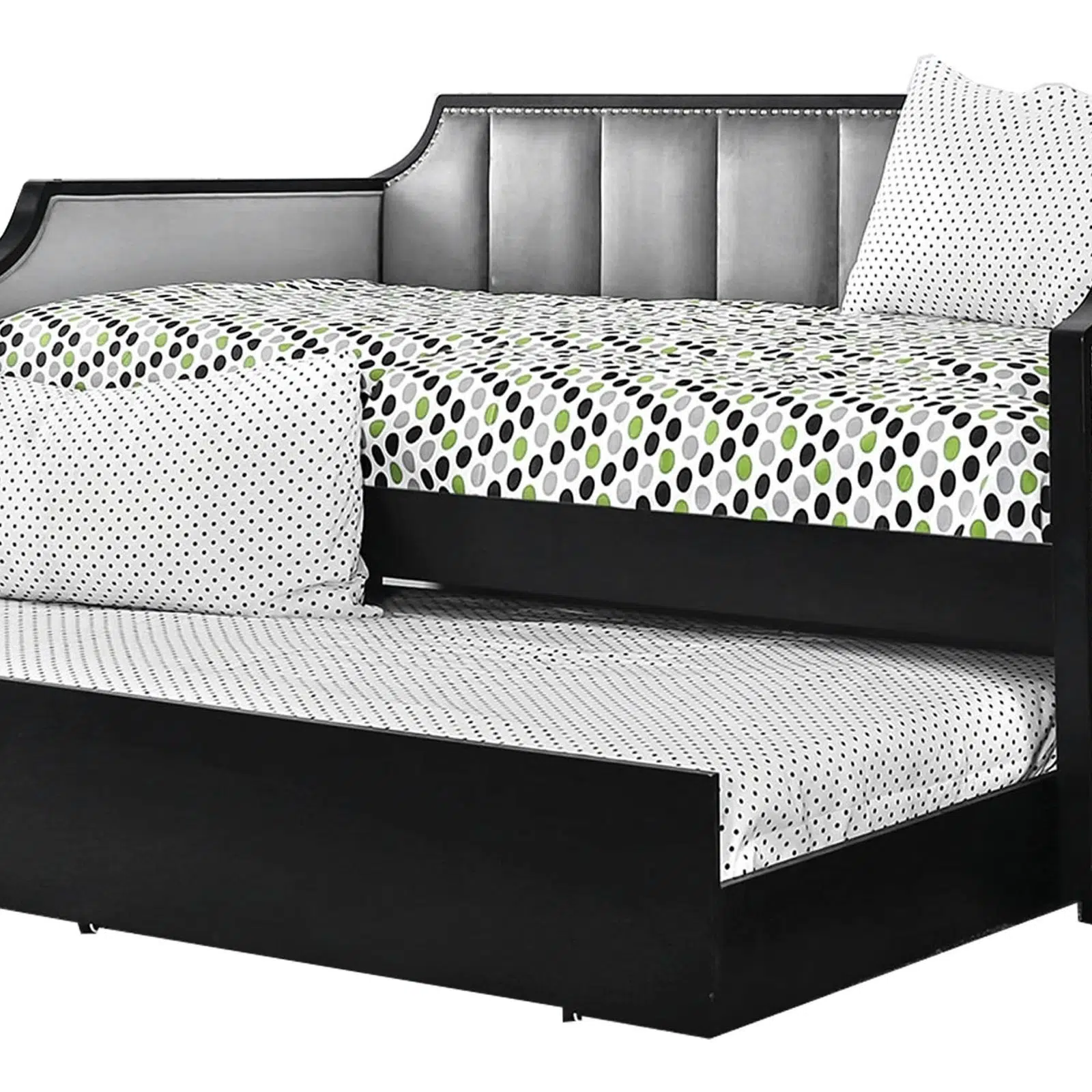 ZENDRA Fabric Upholstered Wooden Daybed