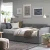 TAVIRA Upholstered Daybed with Trundle