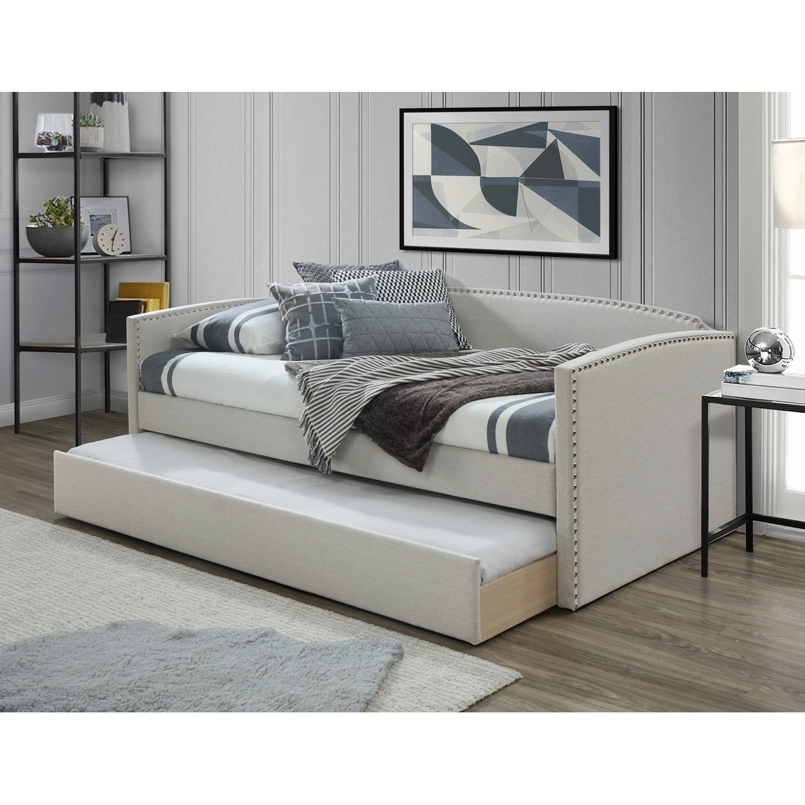 OSLEN Tufted Daybed and Trundle