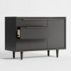 Salina Black Small 3-Drawer Chest
