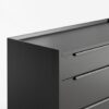 Salina Black Small 3-Drawer Chest