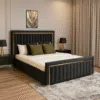 Luxury Lagoon 5-Piece Black & Gold Bedroom Set