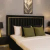 Luxury Lagoon 5-Piece Black & Gold Bedroom Set