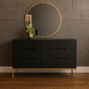 Luxury Lagoon 5-Piece Black & Gold Bedroom Set