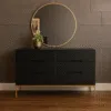 Luxury Lagoon 5-Piece Black & Gold Bedroom Set