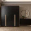 Luxury Lagoon 5-Piece Black & Gold Bedroom Set
