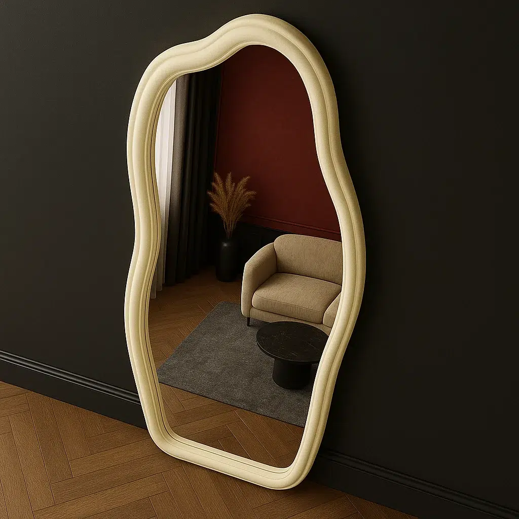 ZURA Irregular Velvet Wall Mirror