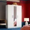 3 Door Wardrobe with Mirror
