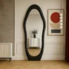 Grandeur Vertical Wall Mirror Black