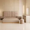 Luxury Nova 5-Piece Beige Modern Bedroom Set